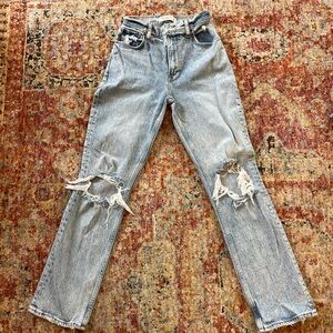 Abercrombie & Fitch Light Blue High Rise Jeans